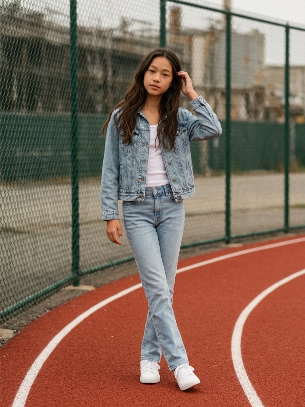Girl’s GAP Light Wash Blue Denim Jacket Y2K/ 90’s/ 2000 GAP Kids Size 10 (L)